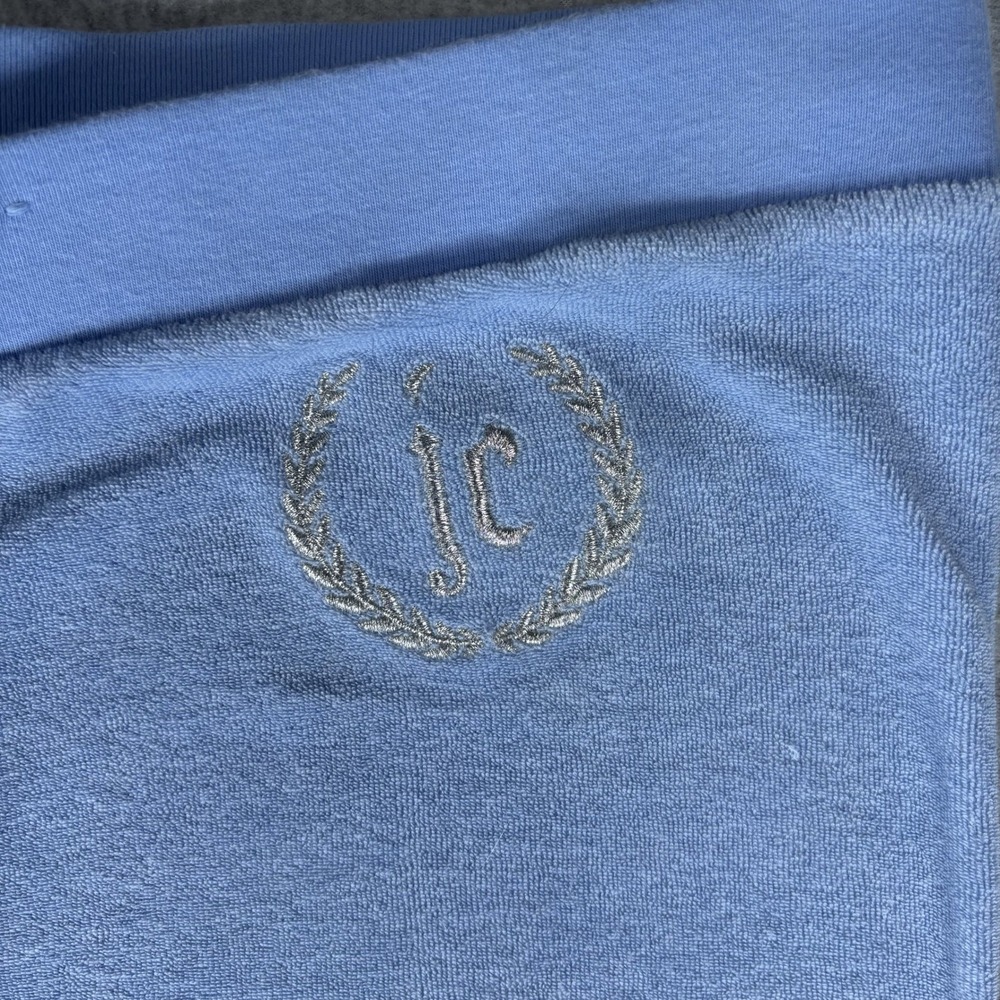 Y2K Juicy Couture Joggers Womens Large Blue Terry Cloth Embroidered Logo - Picture 8 of 16